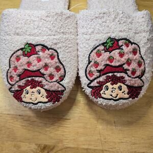 Coquette Strawberry Shortcake Pink Slippers Size M/L